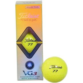 일본 타이틀리스트 골프공 TITLEIST 2020 Model VG3 Yellow Pearl Golf Balls 1 Sleeve 3 Pieces