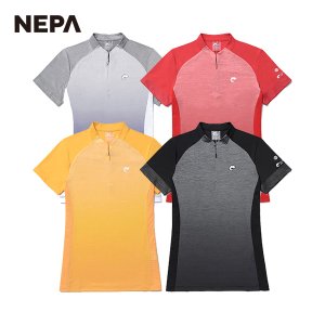 네파 여성 알바 PCM-α ICE 반팔 집업 티셔츠 7H45403