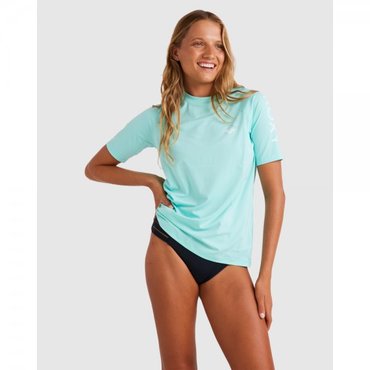 이스퀘어 4651711 Roxy Womens Essential Short Sleeve Upf 50 Surf T Shirt - ARUBA BLUE