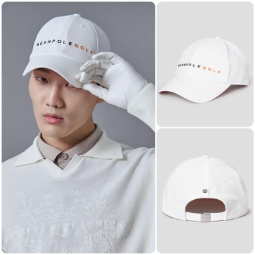 빈폴골프 SS25 남성 스몰로고 볼캡 - 화이트 (BE518BB021)