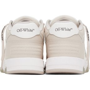 베이지 & 화이트 아웃 오브 오피스 스니커즈 OWIA259C99LEA0060161 White Beige