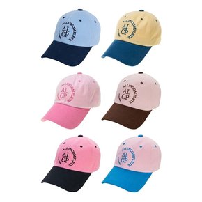 [단독] Round Logo Two Tone Ball Cap (6 Colors)