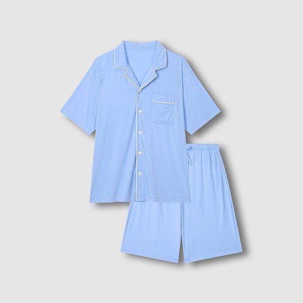 남 JAJU AIR 냉감 5부 파자마 세트 J216201181051