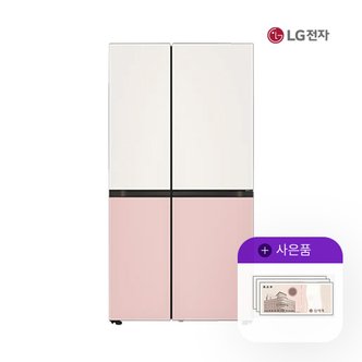 LG 디오스 냉장고 오브제 832L 2도어 매직스페이스 S834BP20 5년 52900