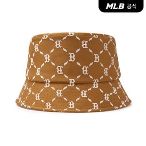 MLB [코리아공식] 다이아 모노그램 버킷햇 BOS (Camel)