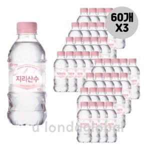 아워홈 지리산수 핑크 미니 생수 330ml 60개 X 3묶음