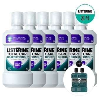 리스테린 [쿨민트250ml2개증정][리스테린] 헬씨브라이트 750ml x6