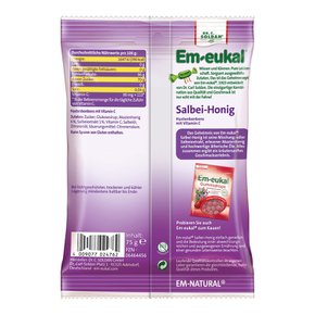 엠오이칼 목캔디 75g EM EUKAL Salbei-Honig