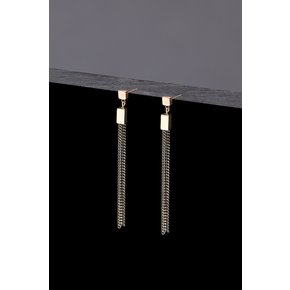 Grey Tessel Earrings - [Option:귀찌 Earclip]