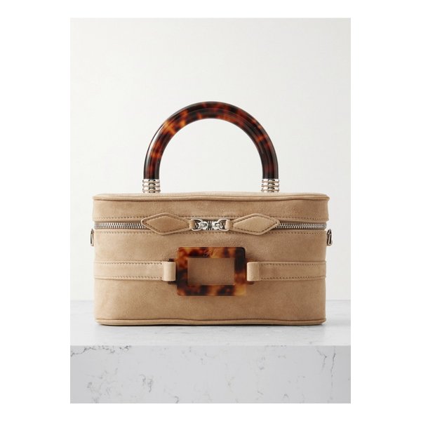 벨 비비에 베니티 미니 버클 스웨이드 클러치 베이지 46376663162873005