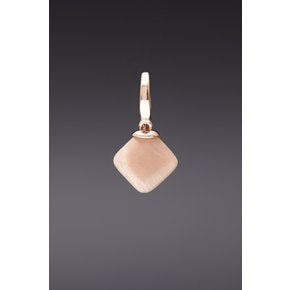 Diamond Peachmoonstone Pendant