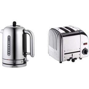 영국 듀얼릿 전기포트 Dualit Classic Kettle Polished 스테인리스 스틸 72796 2 Slice Vario To