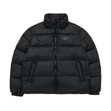 아크메드라비 BASIC LOGO OVERSIZE DUCK DOWN JACKET BLACK 베이직오버사이즈 패딩 블랙