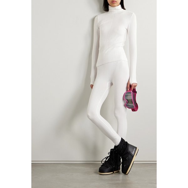 코도바 솔 골지 스트레치 저지 레깅스 크림 1647597316014517