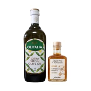 엑스트라버진 올리브오일 1L + 화이트 발사믹식초 5그레이프 250ml