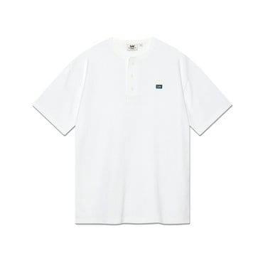 LEE 헨리넥 티셔츠 화이트 LE2502ST42WH