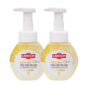 애경 랩신 컬러체인징 포밍 핸드워시 250ml 레몬향 x2