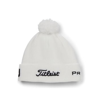 타이틀리스트 [타이틀리스트 정품/Titleist] 투어 폼폼 비니 Tour Pom Pom [White/Black]