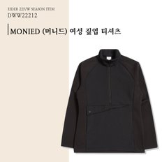 [22FW] MONIED (머니드) 여성 짚업 티셔츠 / DWW22212