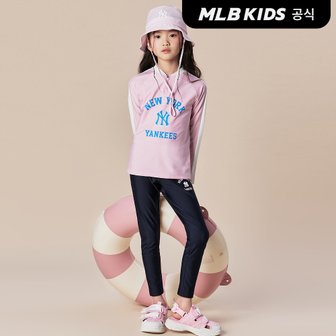 MLB키즈 (공식)24SS 바시티 래쉬가드 & 워터레깅스 세트 NY