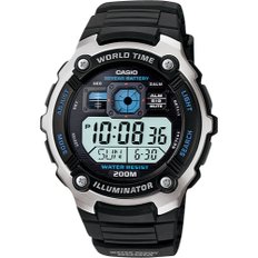 [해외직구] 카시오  남성용  디지털  다기능  스포츠  시계  블랙