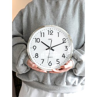 OWC 시계 무소음 미니 돔글라스 오피스 벽걸이 벽시계 26cm OT632