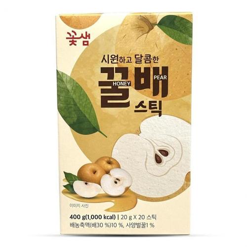 꽃샘 시원하고 달콤한 꿀배 스틱 액상 차 20T 스틱(1)