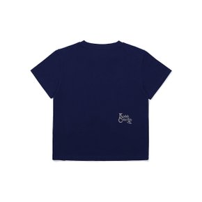 [공식](정상가 : 49,000원) 브리즈 라이트 컬러필름 크롭 티셔츠 우먼 NAVY