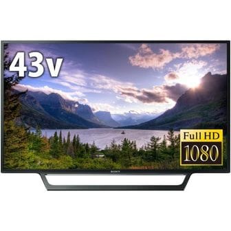 소니 일본 소니 TV 텔레비전 1877846 Sony KJ43W730E 43V LCD 브라via 풀 HD 외장 하드 드라이브 지원