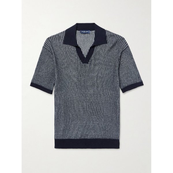 프레스코볼 카리오카 리노 리브 니트 코튼 블렌드 폴로 티셔츠 46376663163008324