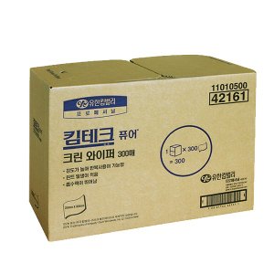  유한킴벌리 킴테크 퓨어 크린 와이퍼 300매 42161 (886-1577)