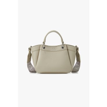 ARMANI EXCHANGE AX 여성 샤이닝 로고 그레이니 스몰 쇼퍼백- 베이지(A424370514)