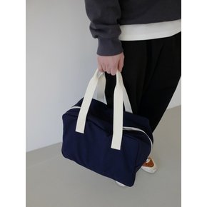 Canvas Boston Bag (Navy/S,M,L)