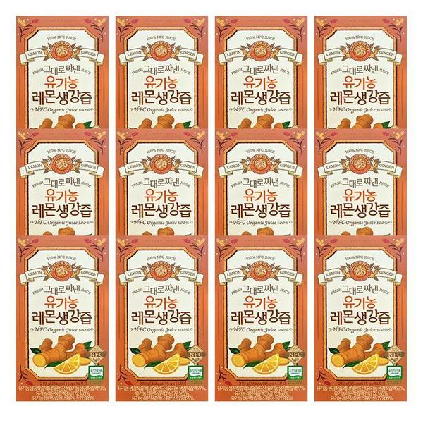 홀베리 그대로짜낸 유기농 레몬생강즙 15g x 14포 x 12박스 CZ (S24261752)