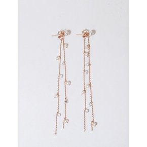 LUSTER PEARL CHAIN EARRING