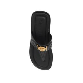 Sandals 1008314 1A05956 BLACK-VERSACE GOLD