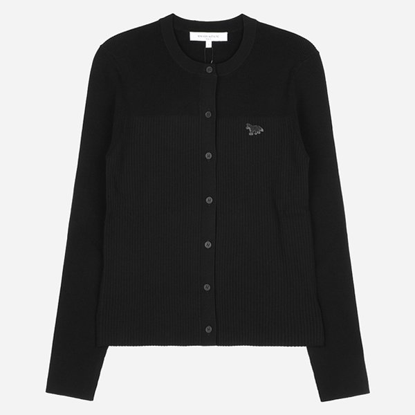 [시흥점] 6S QW00502KT1193 P199 베이비 폭스 여성 플리츠 가디건 블랙