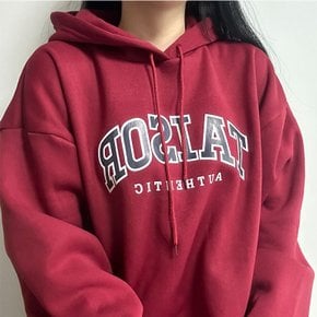 디아브 여성 코튼 레터링 오버핏 후드 티셔츠 박시핏