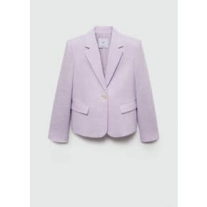 망고 리넨 블레이저 77040371 MORADO CLARO/PASTEL