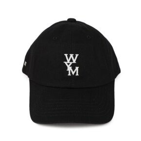 26SS 우영미 모자 볼캡 WYM로고 블랙 W261CA51 661B