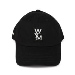 26SS 우영미 모자 볼캡 WYM로고 블랙 W261CA51 661B
