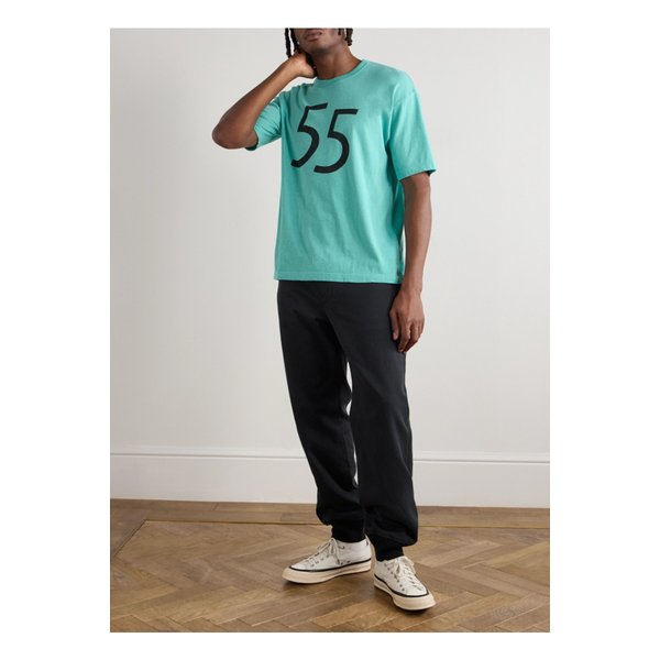 베르토네 테이퍼드 그로그랭 스트라이프 코튼 트윌 팬츠 블루 46376663162937914