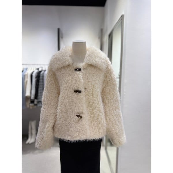 [여주점] 토굴 버튼 페이크퍼 자켓ES1EM204