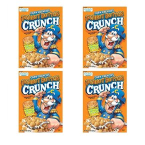 [해외직구]퀘이커 캡틴 크런치 피넛버터 시리얼 355g 4팩 Quaker cap n Crunch Cereal Peanut Butter 12.5oz