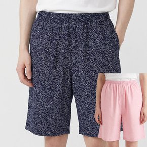 남성 여성 잠옷바지 시원한 여름 파자마 바지 5부 하의 커플 가능