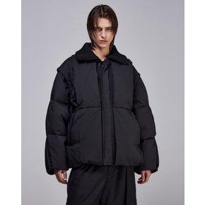 [파주점] 컬렉션 딥폴드 메타 구스다운 점퍼 SG6JP701BK