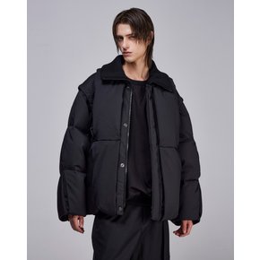 [파주점] 컬렉션 딥폴드 메타 구스다운 점퍼 SG6JP701BK