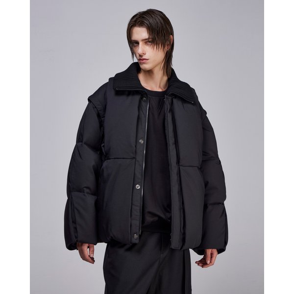 [파주점] 컬렉션 딥폴드 메타 구스다운 점퍼 SG6JP701BK