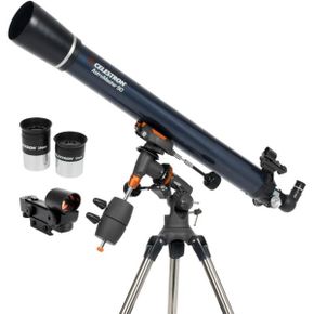 영국 셀레스톤 천체망원경 Celestron 21064 AstroMaster 90EQ Refractor Telescope includes Two