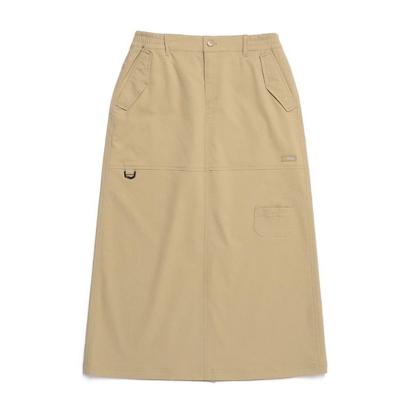 [여주점] N251WSK020  여성 허리 밴딩 롱 스커트 샌드베이지